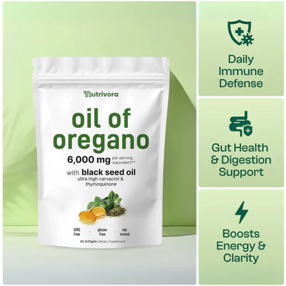 Oil of Oregano with Black Seed Oil - #1 Best Seller