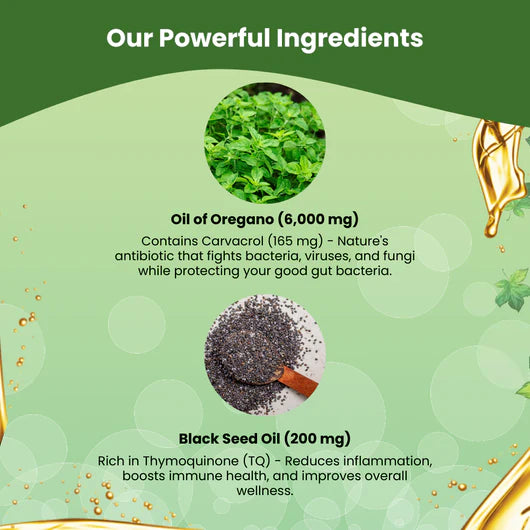 Oil of Oregano with Black Seed Oil - #1 Best Seller
